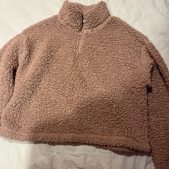 Fashion Nova Jackets & Blazers - Fashion Nova Pink Sherpa Pullover Jacket